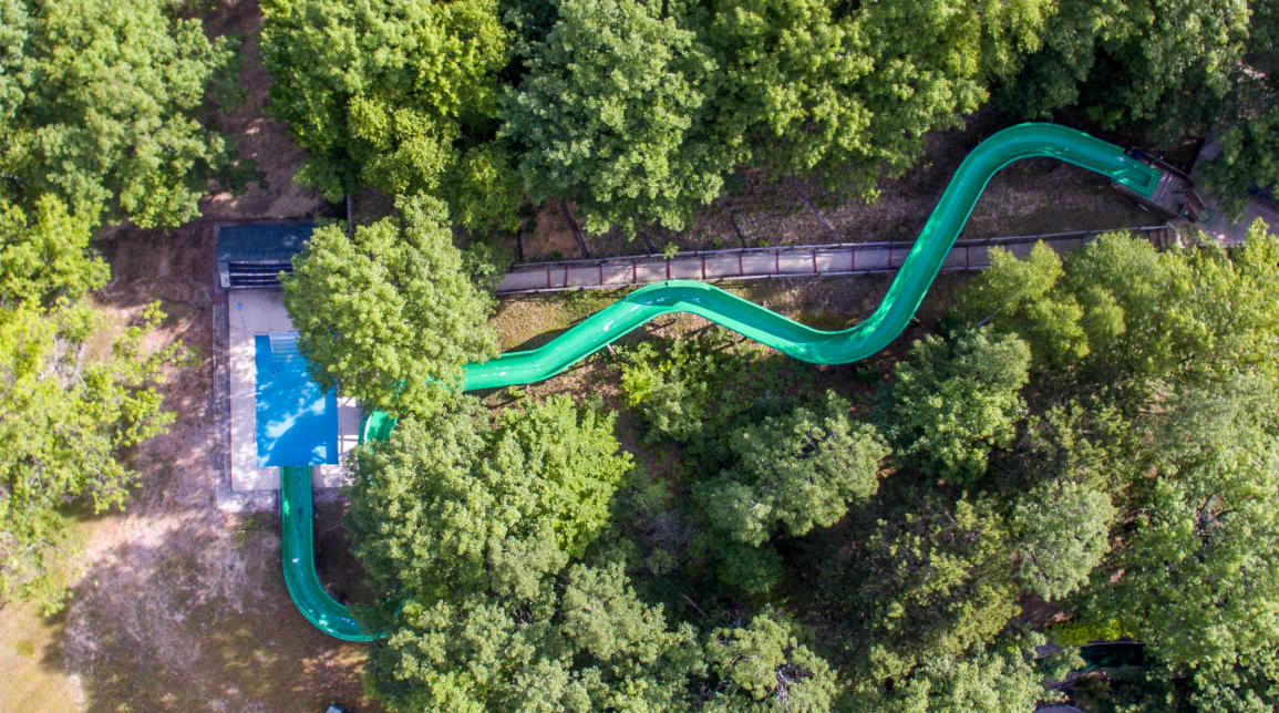 This is a picture of the waterslide at Beaver Creek Resort in Gaylord, MI